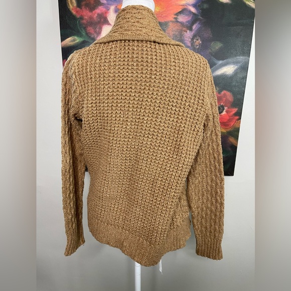 Madewell Shawl-Collar Double Breast Snap Cardigan Cotton Viscose Sz Small Cozy - Picture 7 of 12